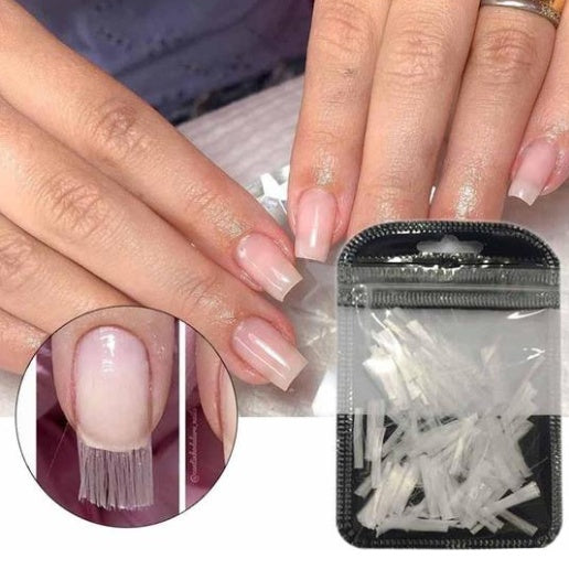 Cross-Border Explosive Nail Extension Fiber – 3CM Fiberglass Nails with Fast Phototherapy Extension Glue for Nail Art