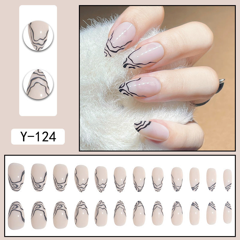 French Water Drop Manicure with Rhinestones – Wearable Nail Design