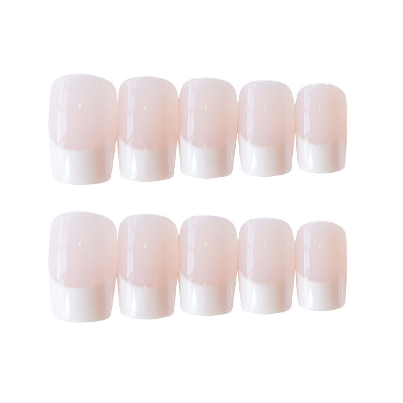 24-Piece Set of Long French Fake Nails