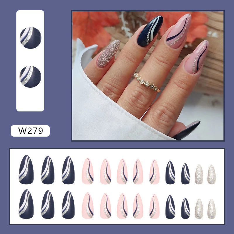 Trendy Personalized Striped Fashion Nails