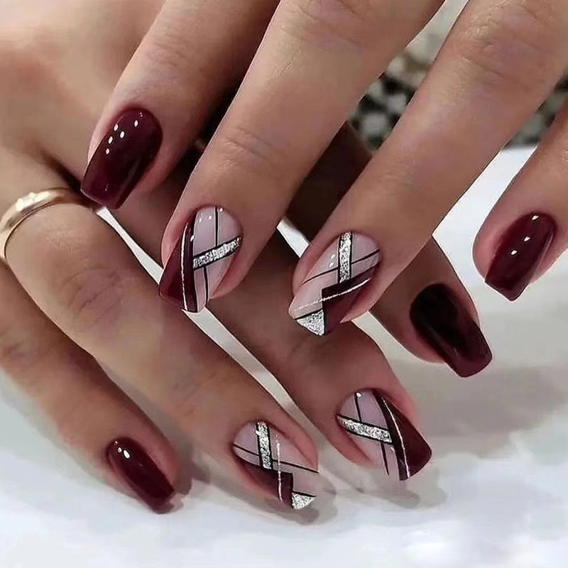 Simple Removable Fake Nails with Nail Tips – Easy Application for Effortless Style